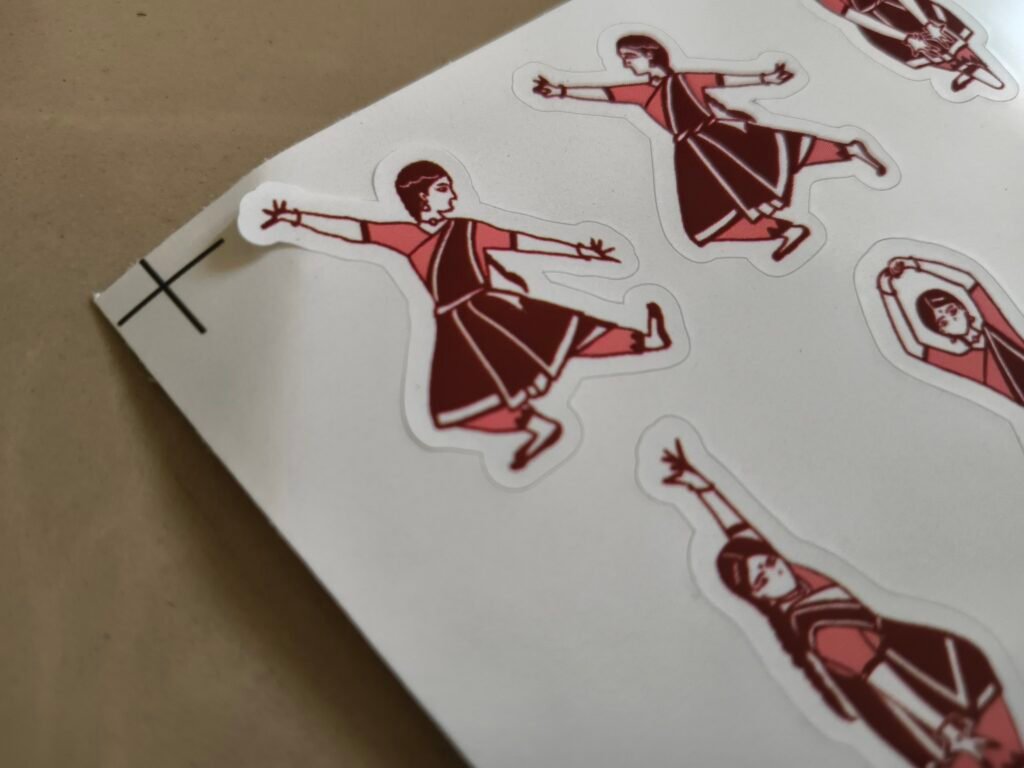 Bharatnatyam adavu stickers