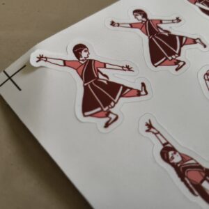 Bharatnatyam adavu stickers - Image 2