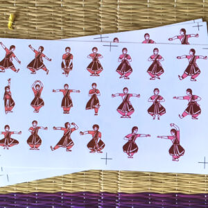 Bharatnatyam adavu stickers