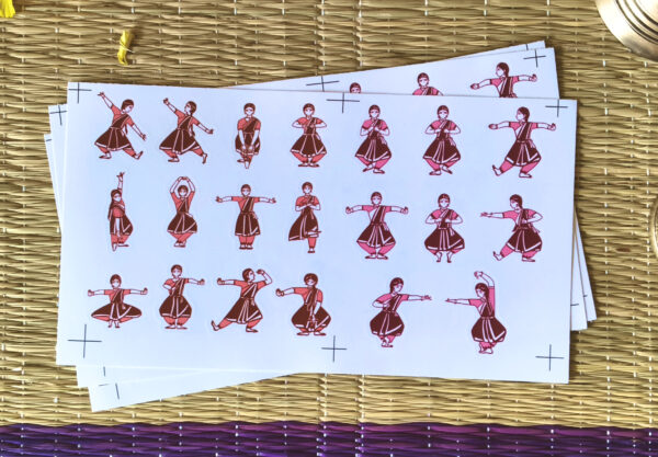Bharatnatyam adavu stickers