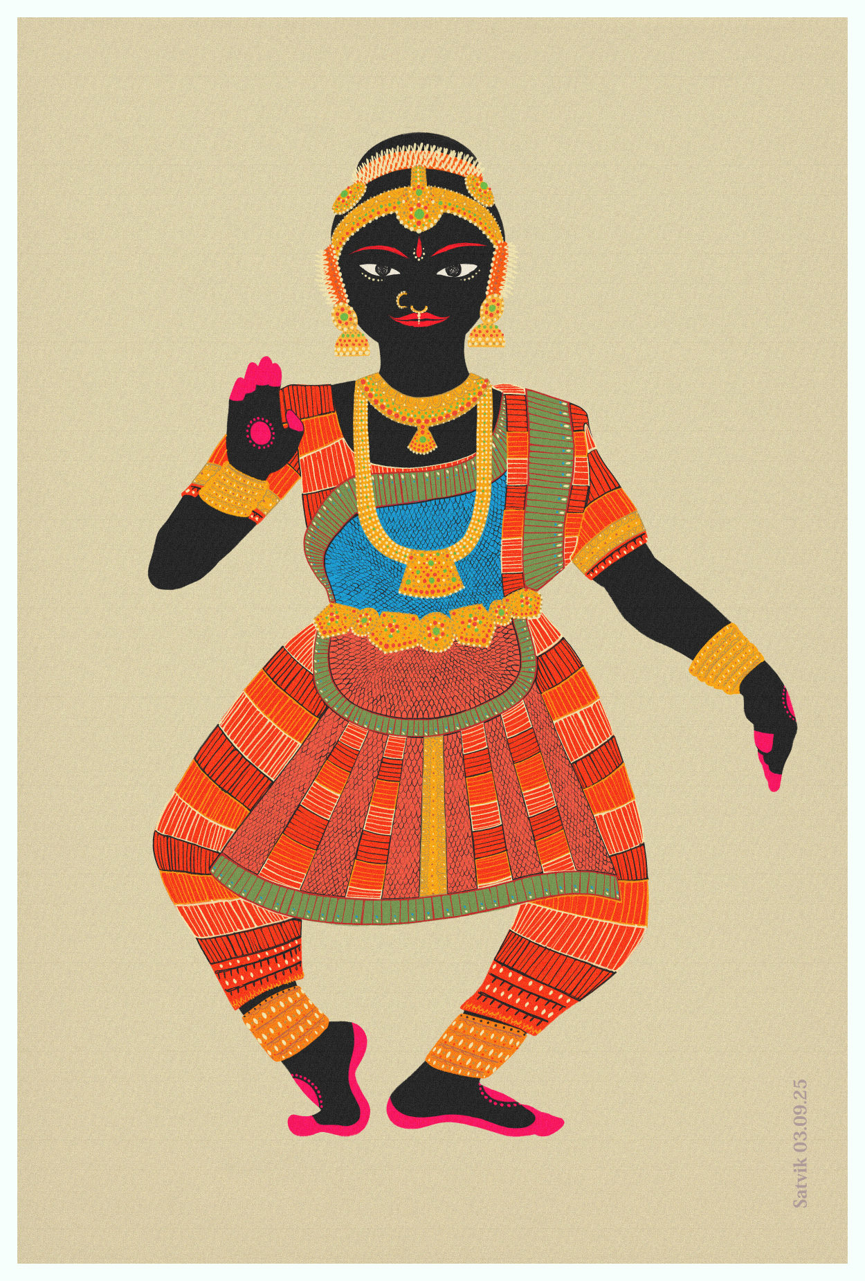 Karanas Natyashastra Gond Art - Image 1