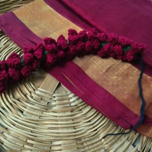 Crochet by Srilatha | Gajra (hair flowers) | Red - Image 1