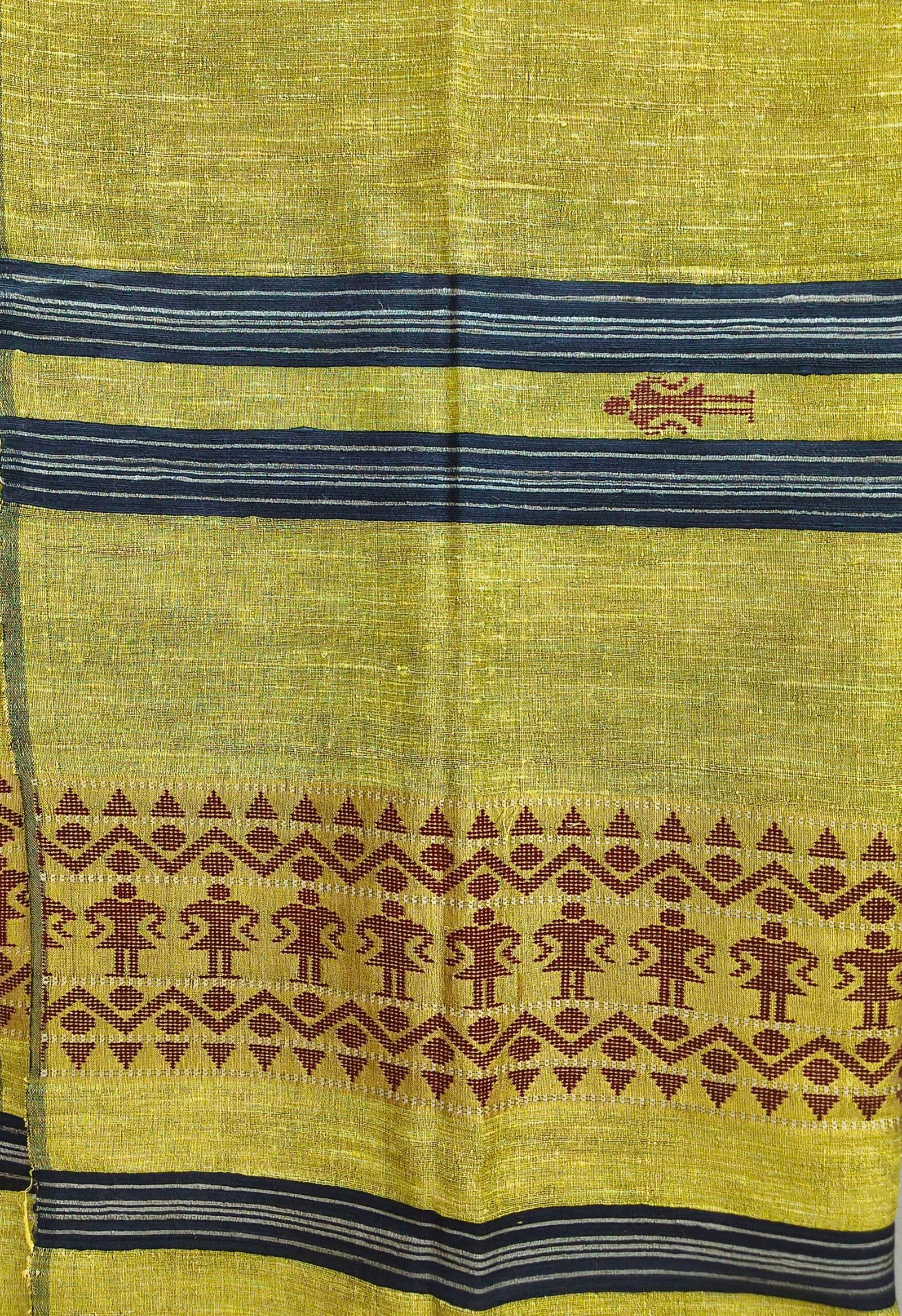 Handloom Shawl | baster art border - Image 4