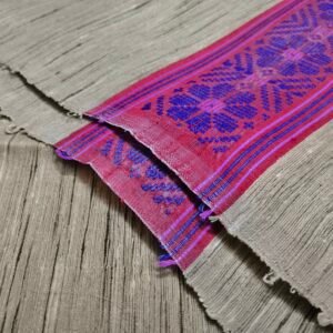 Handloom Shawl | Flower border & buta - Image 3