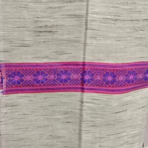 Handloom Shawl | Flower border & buta - Image 2