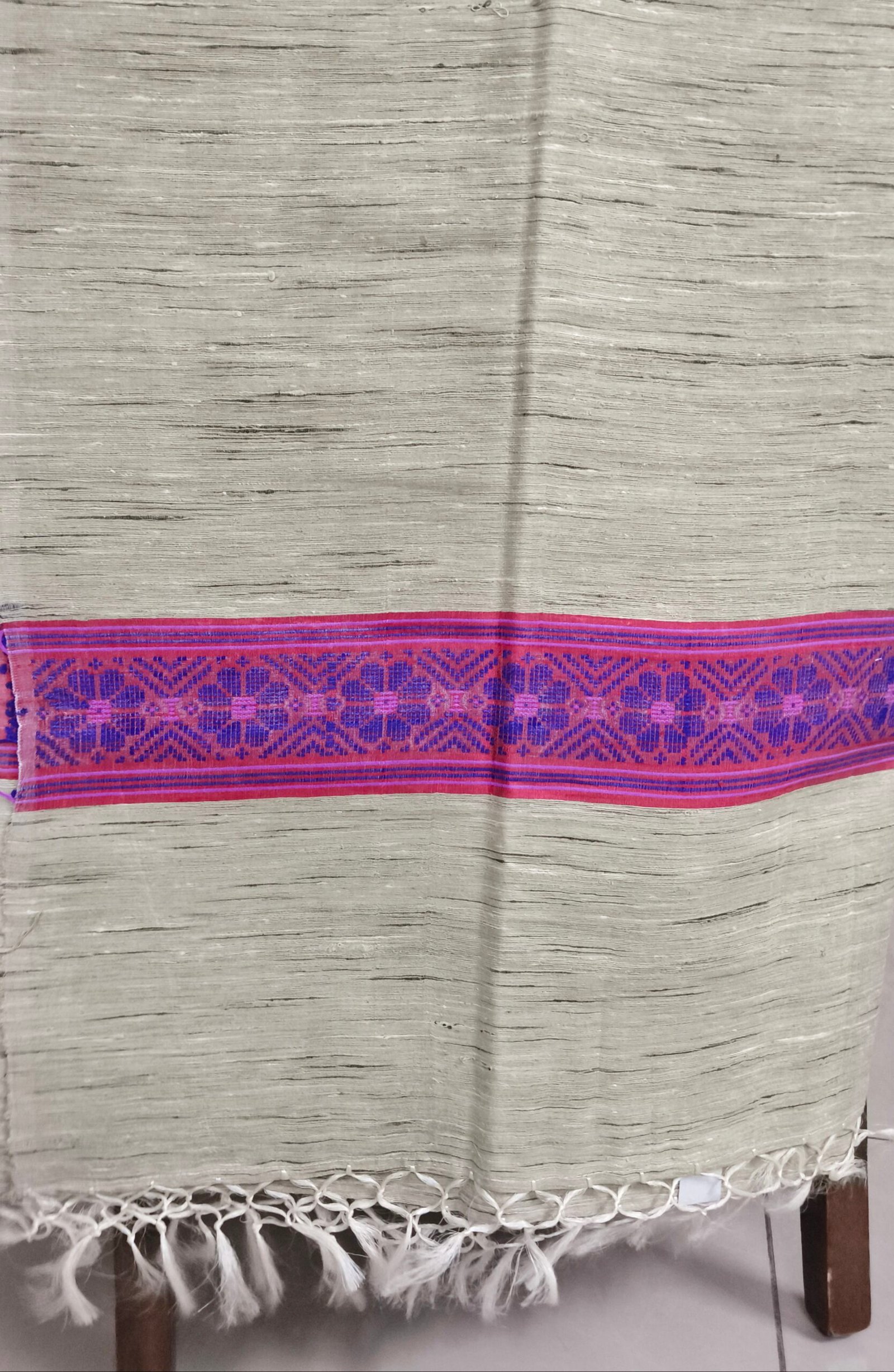 Handloom Shawl | Flower border & buta - Image 2