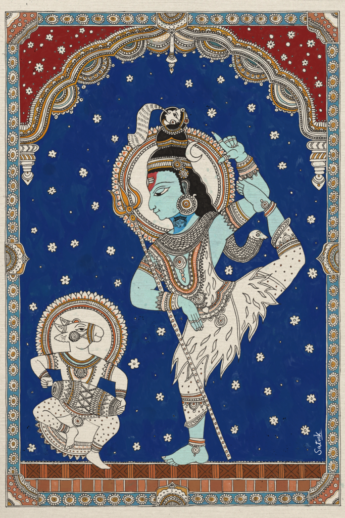 Neelalohita - Kalamkari Art