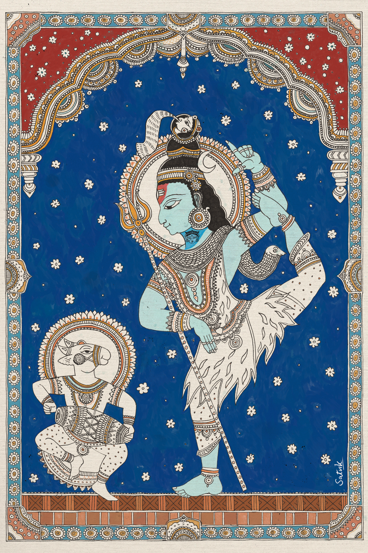 Neelalohita - Kalamkari Art - Image 2